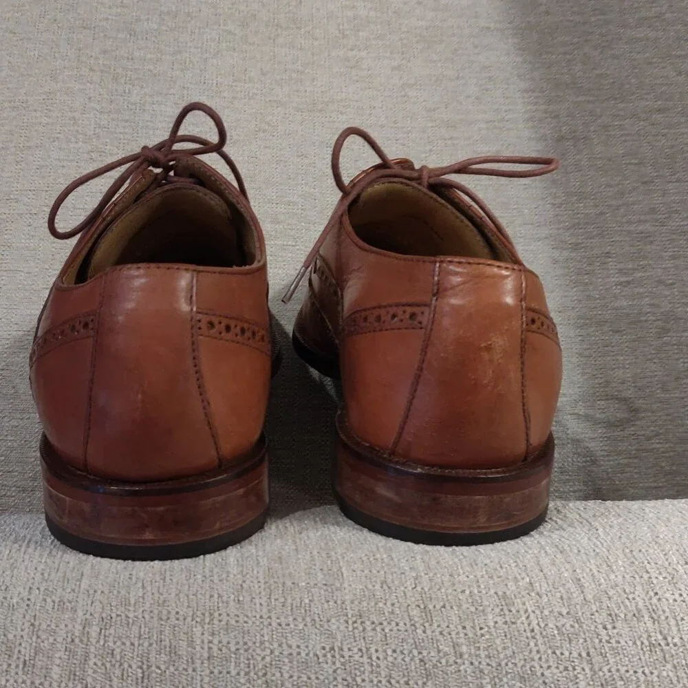 Cole Haan Grand 0's Leather Wing Tip Oxford Shoes Men's SIZE 9